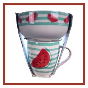 Eaton Fine Dining: Watermelon Bowl and Matching Mug Set